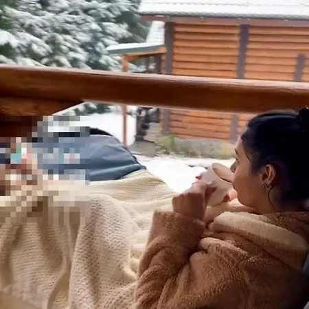 Polyanitsa окремий з каміном Деревянный коттедж